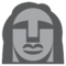 Moai emoji on HTC